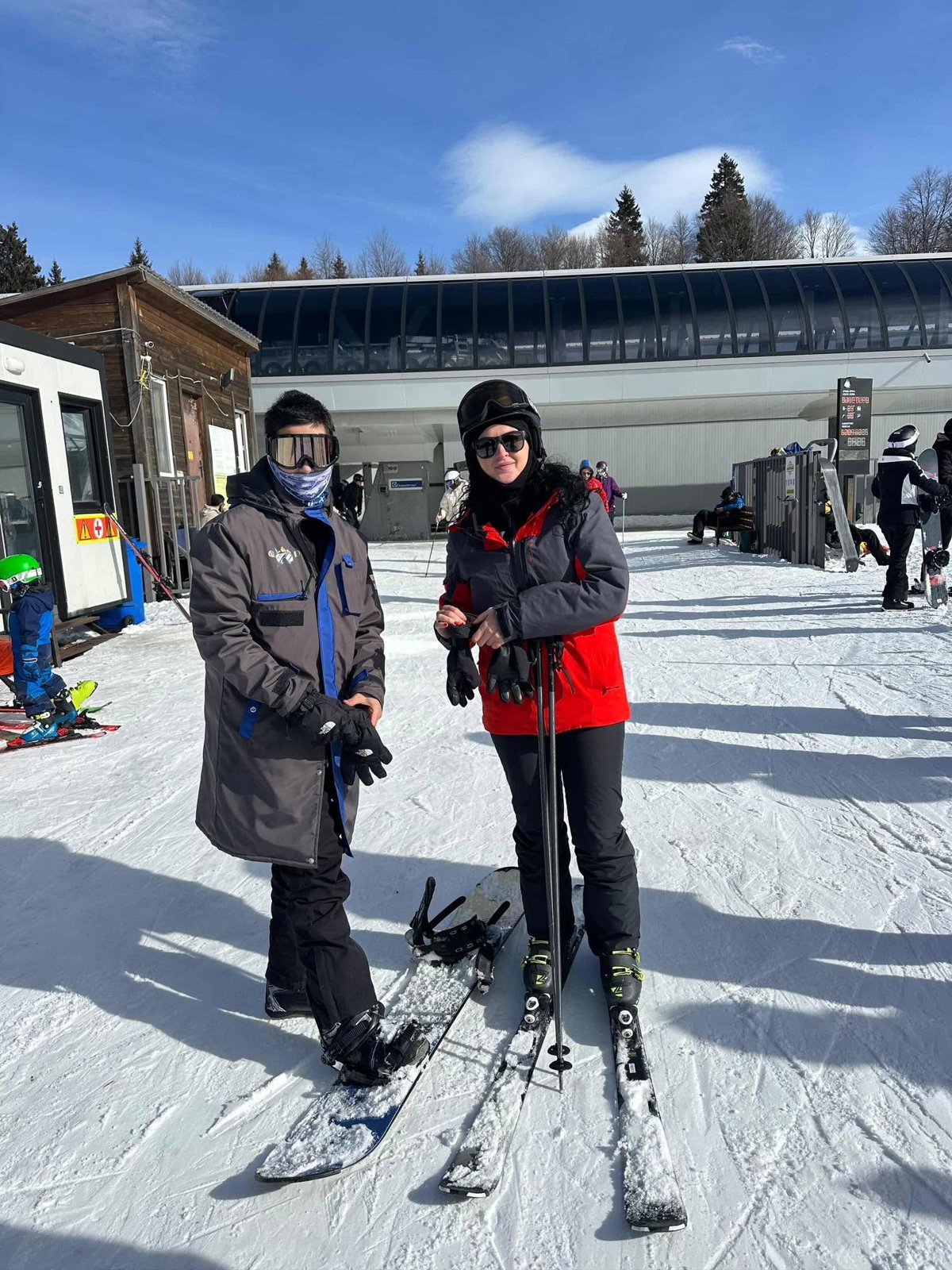 Ski trip with students