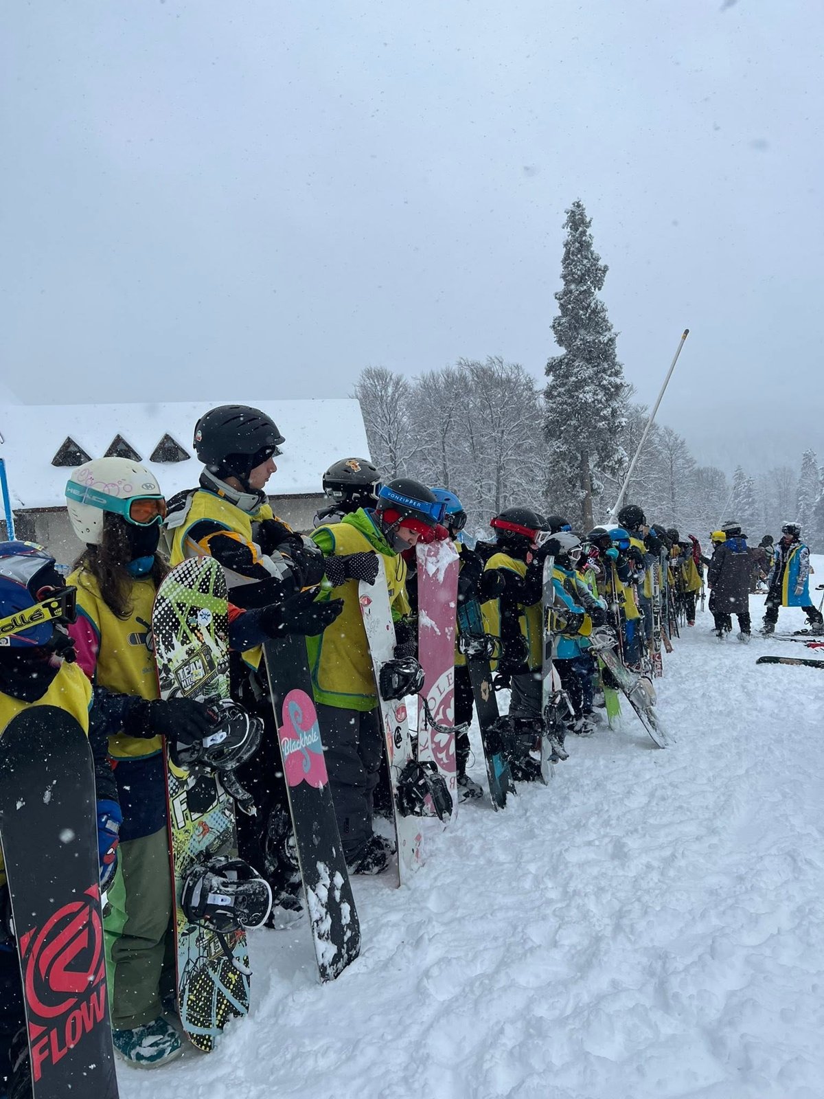 Ski trip with students